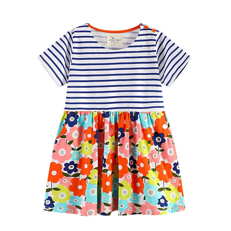 Rochie pentru fete din bumbac, gri, 4 ani