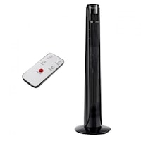 Ventilator turn Timeless Tools, cu telecomanda, inaltime 92 cm, Negru