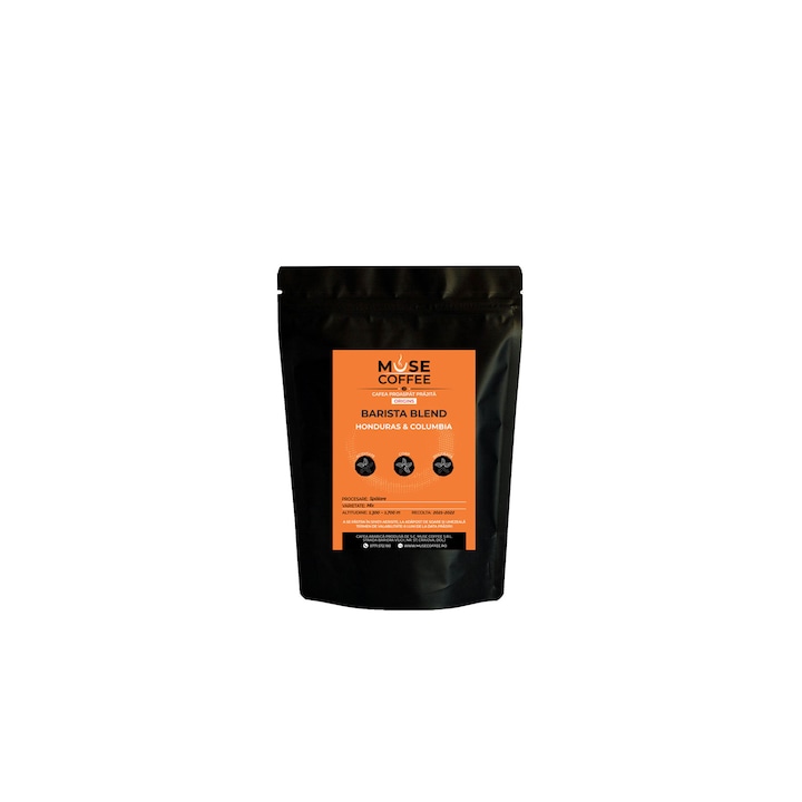 Frissen pörkölt különleges kávé Muse Coffee, bio Barista Blend, bab, 250g