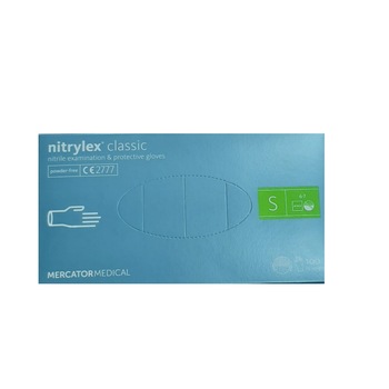 Manusi nitril medicale pentru examinare, albastre, nepudrate, 100 buc NITRYLEX CLASSIC marimea S Manusi nitril medicale pentru examinare, albastre, nepudrate, 100 buc NITRYLEX CLASSIC marimea S