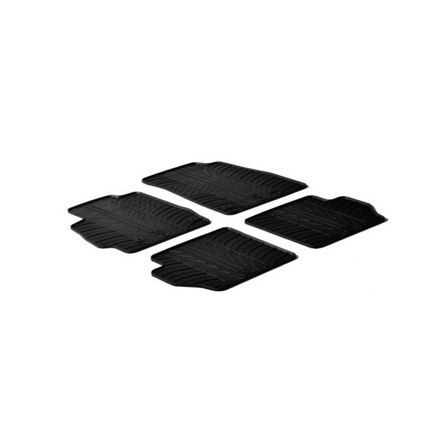 Set Covorase auto din cauciuc Mazda 2 07- , negru, 4 buc