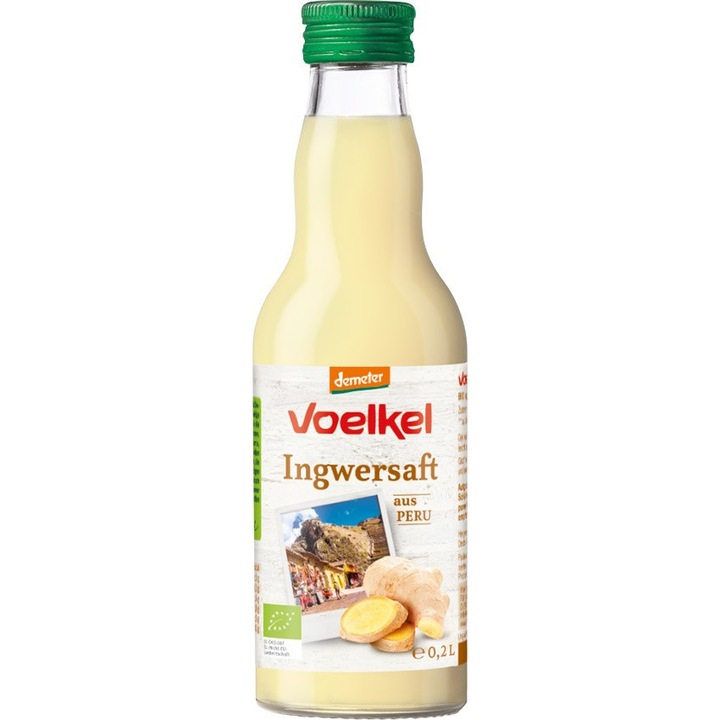 Био сок от джинджифил 97% Voelkel 200мл