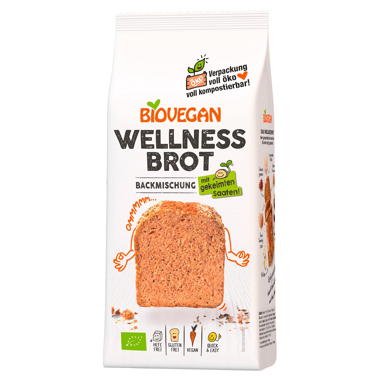 Premix bio pentru paine Wellness fara gluten Biovegan 320 g