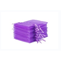Saculeti organza, 5x7 cm, 25 bucati, Dark Purple , OBAGSMALL