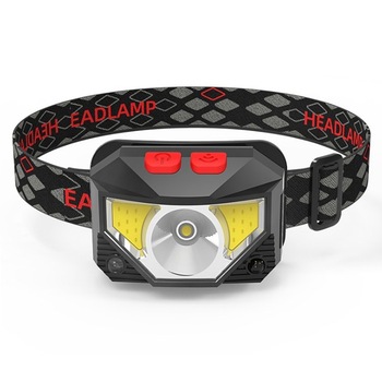 Lanterna frontala pentru pescuit,LED COB,350 lm,senzor miscare PIR,rezistenta la apa, reincarcabila Lanterna frontala pentru pescuit,LED COB,350 lm,senzor miscare PIR,rezistenta la apa, reincarcabila