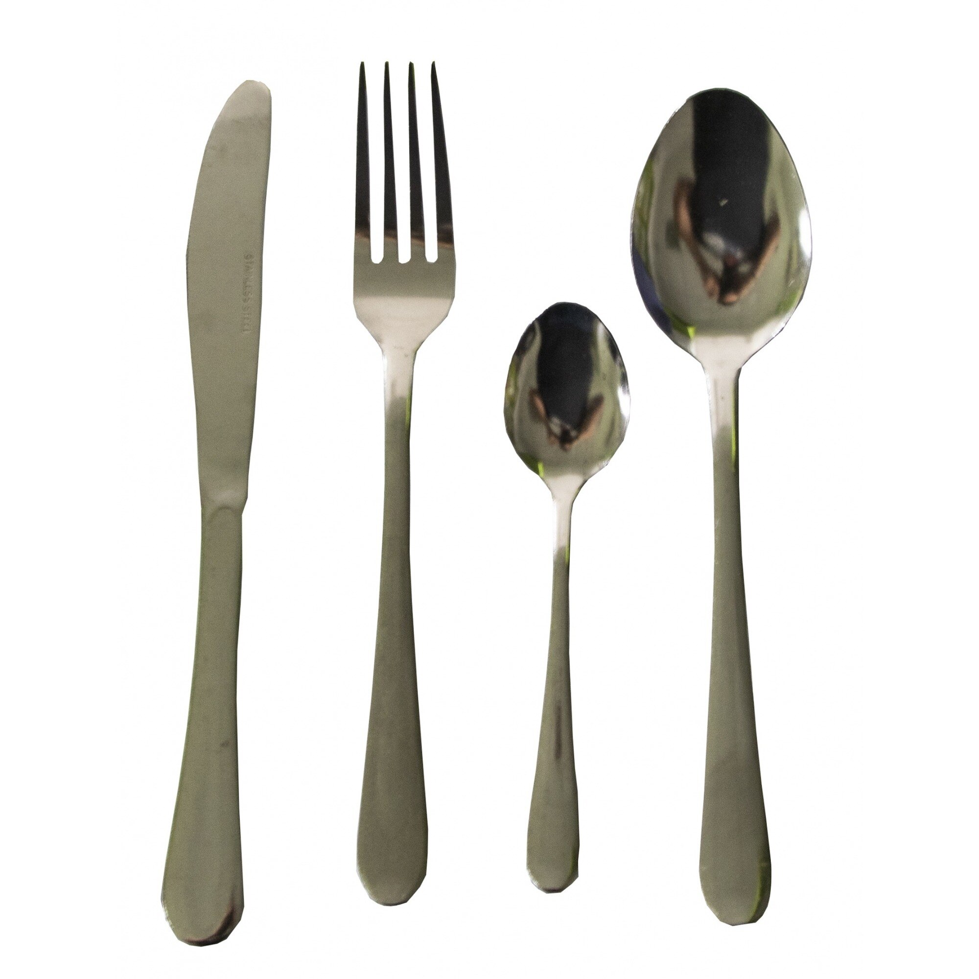 Set tacamuri 16 piese Stylish Cuttery, otel inoxidabil, Argintiu