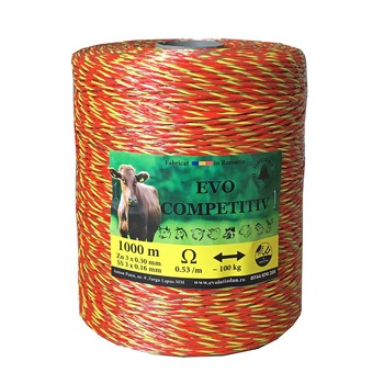 Fir gard electric Evo Competitiv 1000 m, Zn 3 x 0.30 mm, SS 3 x 0.16 mm, 100 kg, 0.53 Ω/m Fir gard electric Evo Competitiv 1000 m, Zn 3 x 0.30 mm, SS 3 x 0.16 mm, 100 kg, 0.53 Ω/m