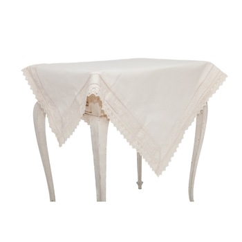 Fata de masa Valentini Bianco din bumbac 100% BK024 140x320 cm Fata de masa Valentini Bianco din bumbac 100% BK024 140x320 cm