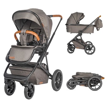 Carucior 3 in 1 Coccolle Nessia Anthracite, Gri Carucior 3 in 1 Coccolle Nessia Anthracite, Gri