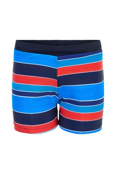 Color Kids, Pantaloni scurti de baie, cu dungi, Albastru/Rosu/Alb, 116 CM Color Kids, Pantaloni scurti de baie, cu dungi, Albastru/Rosu/Alb, 116 CM