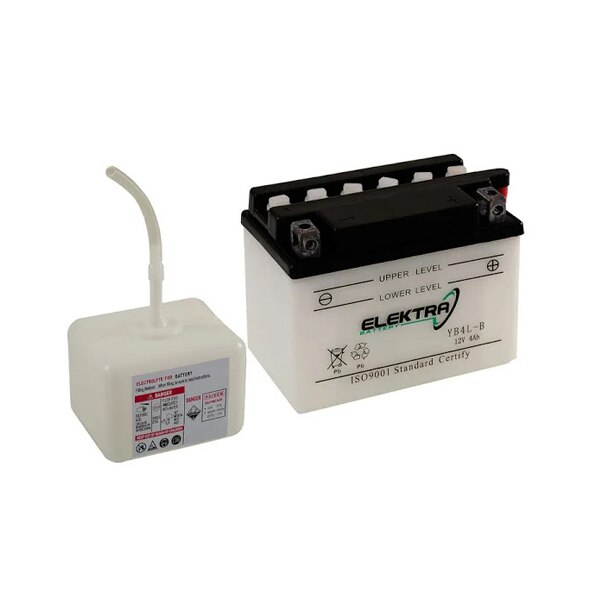 Baterie moto+electrolit 12V4AH / YB4L-B / RMS
