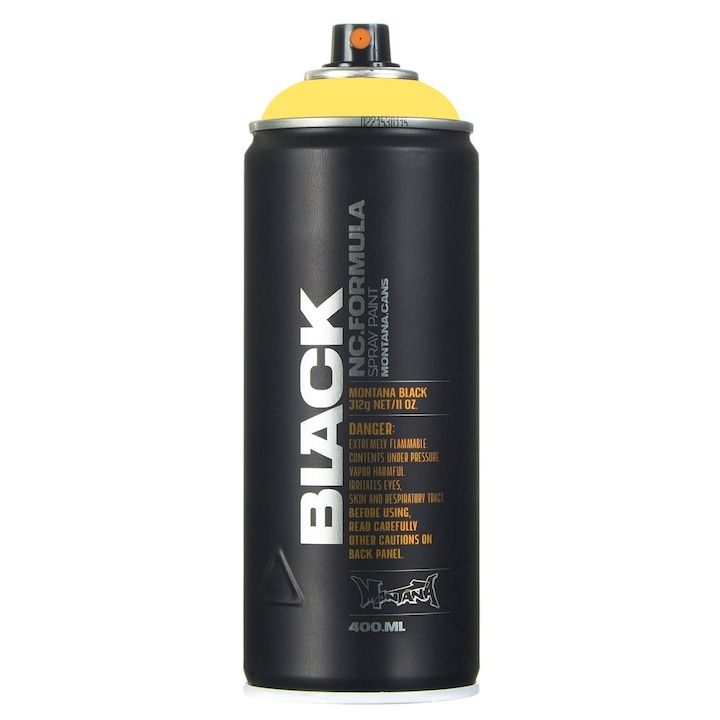 Vopsea spray pentru graffiti, Montana Black, Easter yellow, 400ml