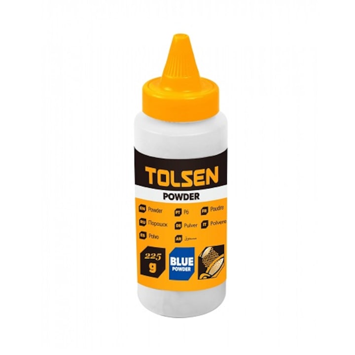 Praf de creta pentru fir trasare zidarie 225 g culoare Albastru Tolsen