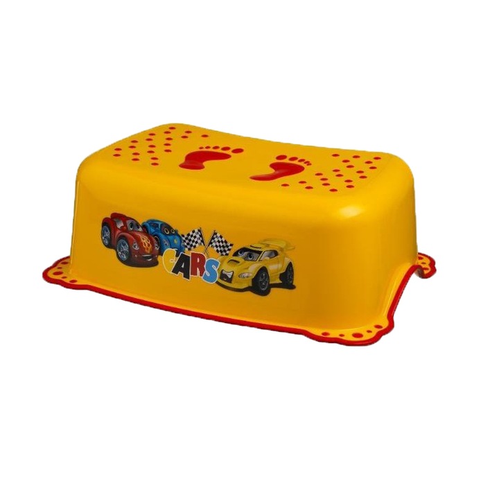Стъпало за тоалетна и мивка Maltex Cars 85-758 Жълт