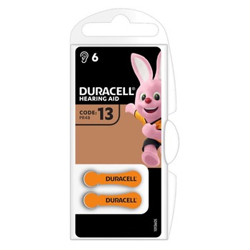 Set 6 baterii auditive Duracell 13 Set 6 baterii auditive Duracell 13