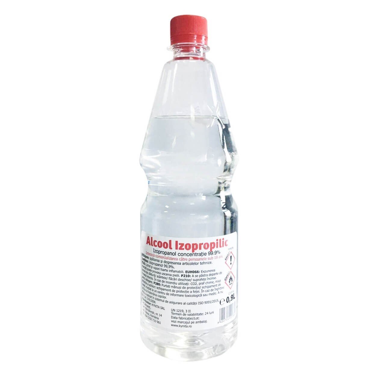 Alcool izopropilic IPA puritate 99.96% 900 ml