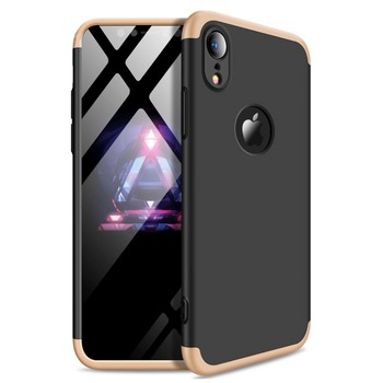 Husa Shield 360 GKK pentru iPhone XR Black/Gold Husa Shield 360 GKK pentru iPhone XR Black/Gold