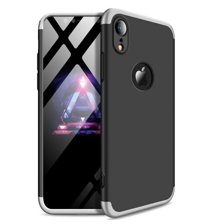Husa Shield 360 GKK pentru iPhone XS MAX Black/Silver