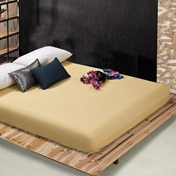 Cearceaf de pat, 180x200 cm, maro deschis Cearceaf de pat, 180x200 cm, maro deschis