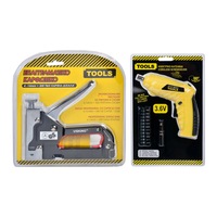 surubelnita electrica 36 v cu lumina led fara fir si pistol profesional cu capse si cuie imagen 0_0_0