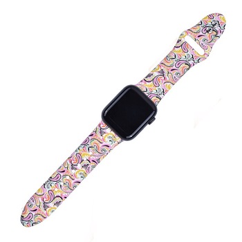 Curea din silicon design print, pentru Apple Watch 1 / 2 / 3 / 4 / 5 series, 38 / 40mm, model persan Curea din silicon design print, pentru Apple Watch 1 / 2 / 3 / 4 / 5 series, 38 / 40mm, model persan