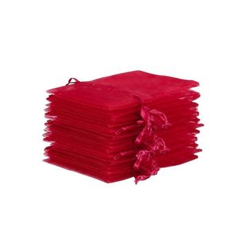 Saculeti organza, 5x7 cm, 25 bucati, Burgundy , OBAGSMALL Saculeti organza, 5x7 cm, 25 bucati, Burgundy , OBAGSMALL