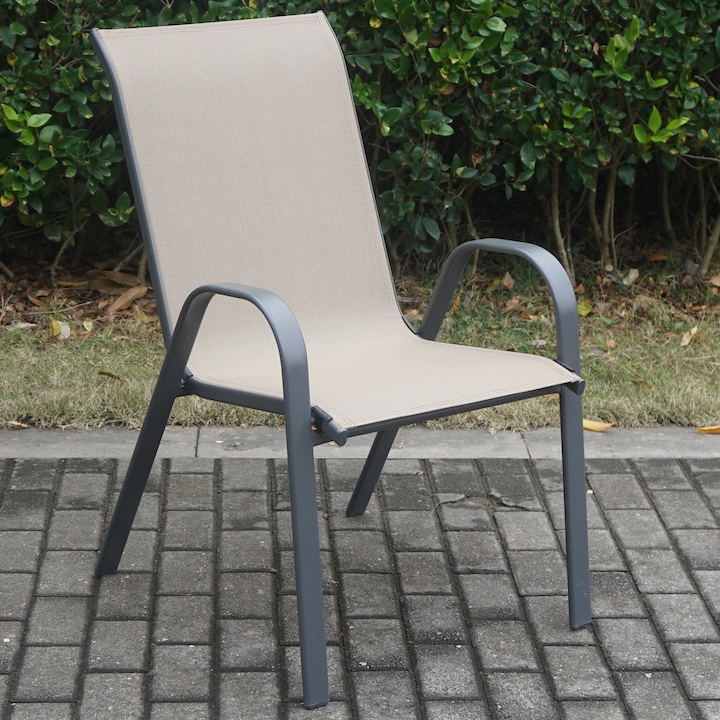 Kring Brussels Kerti/terasz/erkélyi szék, fém, 72.5 x 55.5 x 92.5 cm, bézs