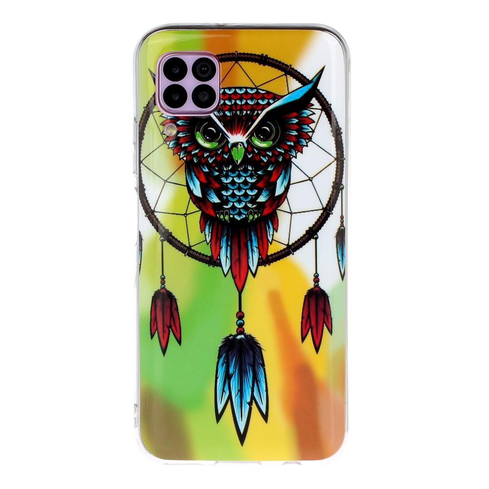 Husa Huawei P40 Lite model Owl Dreamcatcher, Fosforescenta, Antisoc, Viceversa Multicolor