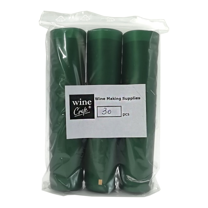 Set 30 capisoane verde inchis Wine Craft
