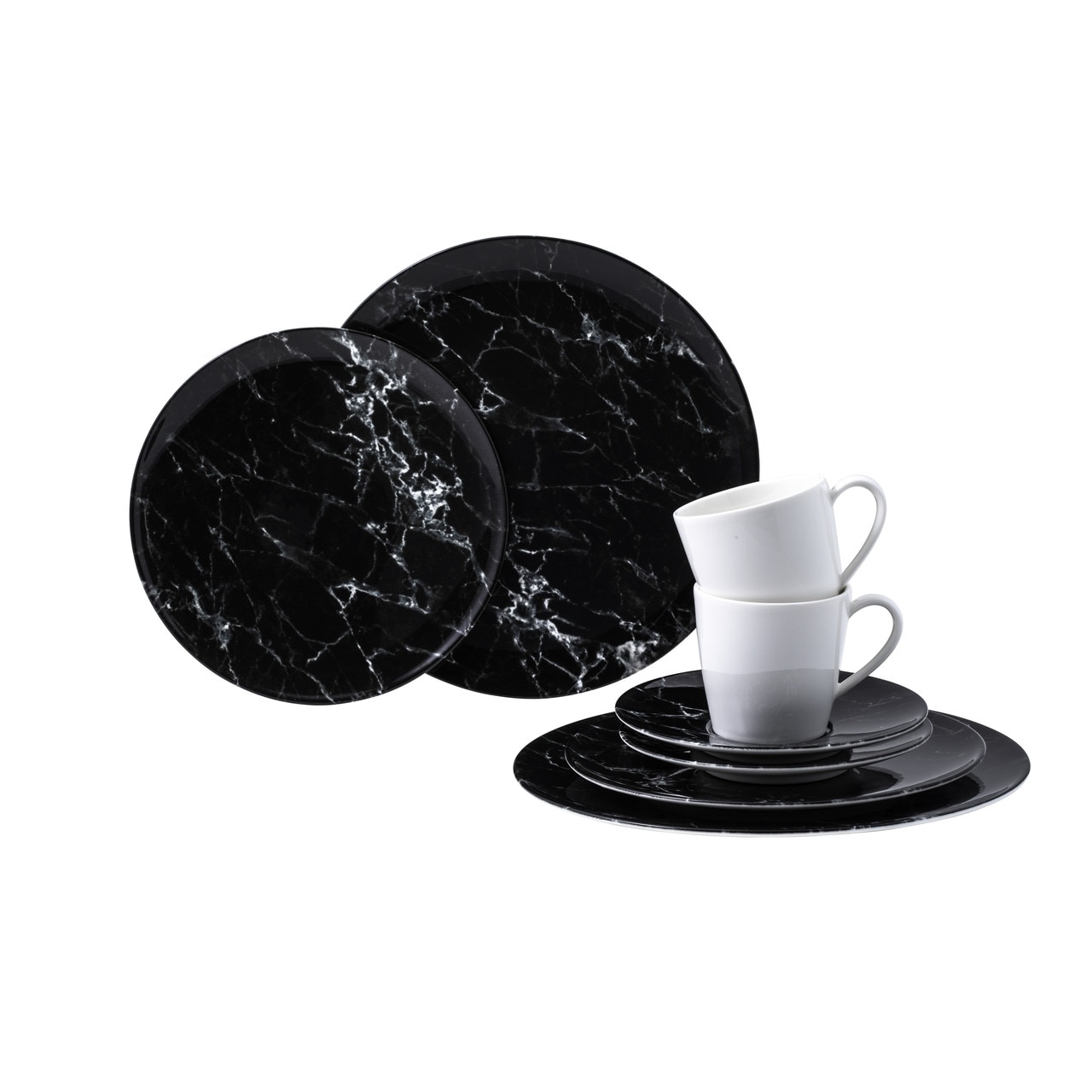 Set de masa 8 piese, Like Villeroy & Boch, Marmory, portelan