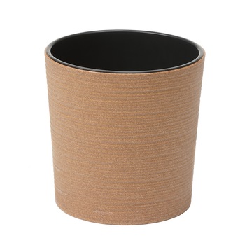Ghiveci decorativ Lamela, Malwa dungi Eco, Ø25xH25.5 cm, Culoаre lemn natural Ghiveci decorativ Lamela, Malwa dungi Eco, Ø25xH25.5 cm, Culoаre lemn natural