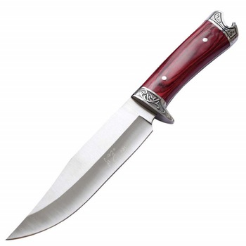Cutit de vanatoare 31 cm cu teaca inclusa, model Red Wolf Cutit de vanatoare 31 cm cu teaca inclusa, model Red Wolf