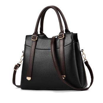 Geanta de piele cu bareta pentru umar, Charon Mallorca, Negru Geanta de piele cu bareta pentru umar, Charon Mallorca, Negru