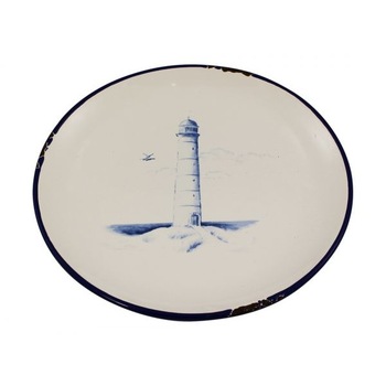 Set farfurii marine Sea Club, 6 bucati, dolomita, model cu far albastru,Ø 15,5cm Set farfurii marine Sea Club, 6 bucati, dolomita, model cu far albastru,Ø 15,5cm