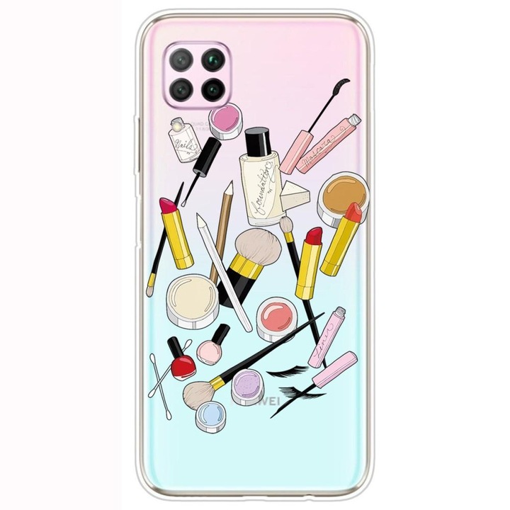 Huawei P40 Lite tok MakeUp modell, szilícium, TPU, Viceversa többszínű