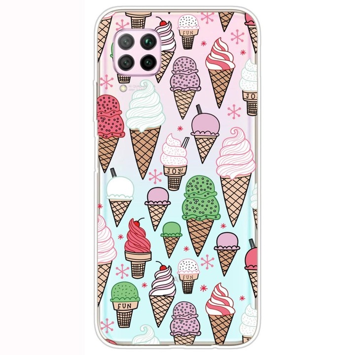 Tok Huawei P40 Lite modell i Love Icecream, Szilícium, TPU, Viceversa, színes