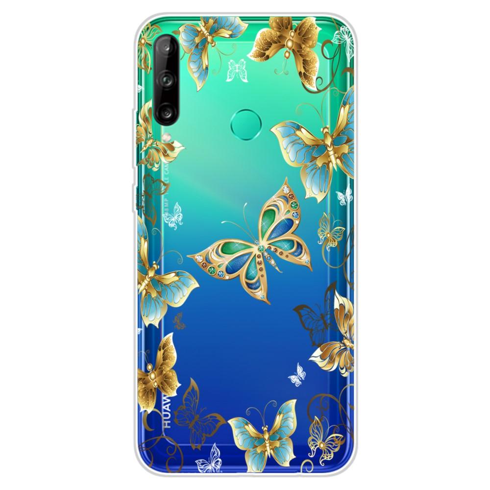Husa Huawei P40 Lite E model Gold Butterflies, Silicon, TPU, Viceversa Multicolor