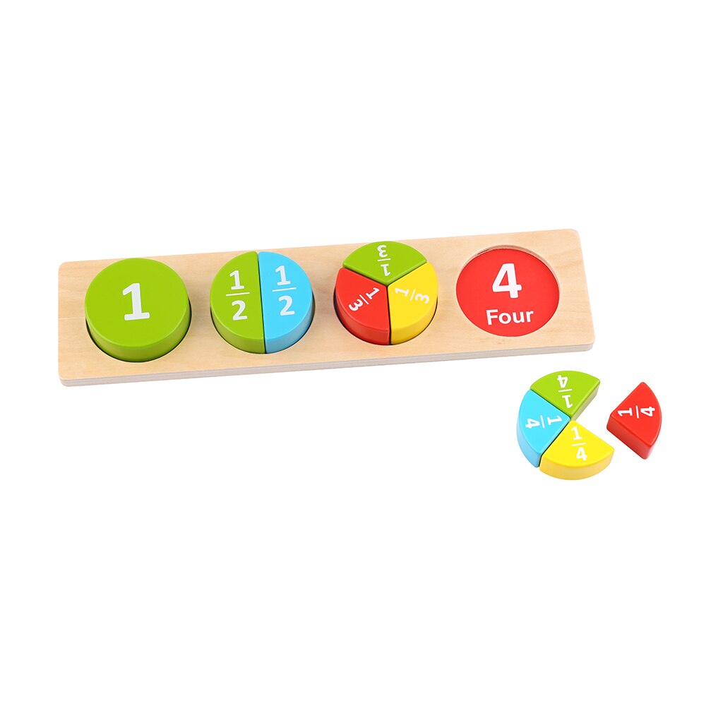 Puzzle fractional educativ din lemn Tooky Toy