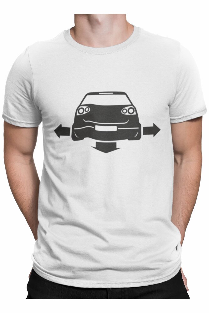 Tricou personalizat pentru barbati, Volkswagen wide, Alb, Alb