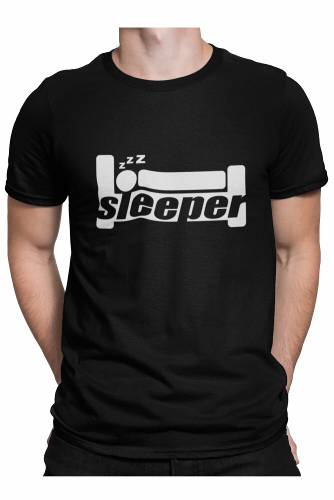 Tricou cadou pentru barbati, Sleeper, Negru, Negru
