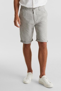 Esprit, Pantaloni scurti chino din bumbac organic, Gri deschis, 36 Esprit, Pantaloni scurti chino din bumbac organic, Gri deschis, 36