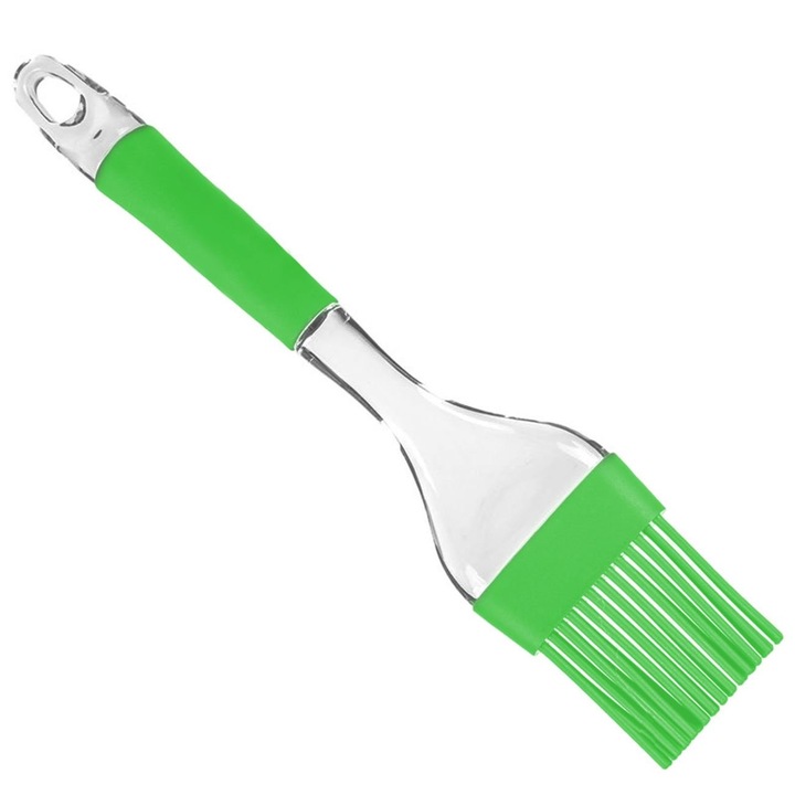 Pensula Silicon, OffLimits, 23 cm, Verde/Transparent