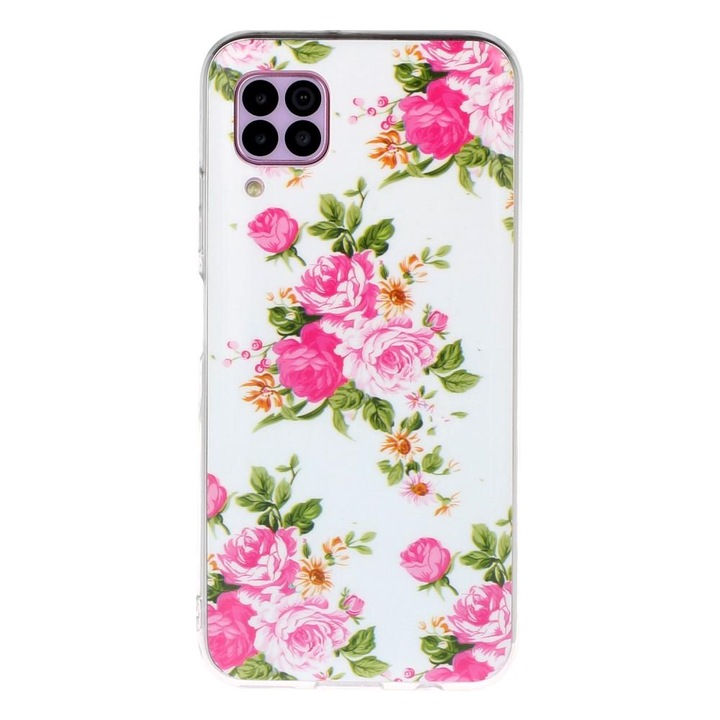 Husa Huawei P40 Lite model Roses, Fosforescenta, Antisoc, Viceversa Multicolor