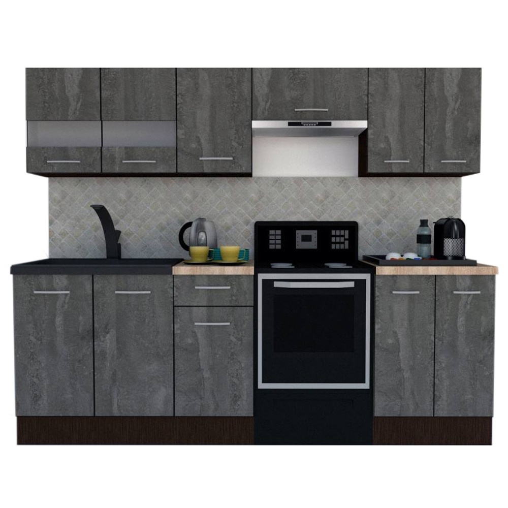 Set Bucatarie Marina New 240 A, Wenge / Decor K352, 240 x 195-230 x 60 cm