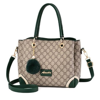 Geanta de piele cu bareta pentru umar, Charon Amalia, Verde Geanta de piele cu bareta pentru umar, Charon Amalia, Verde