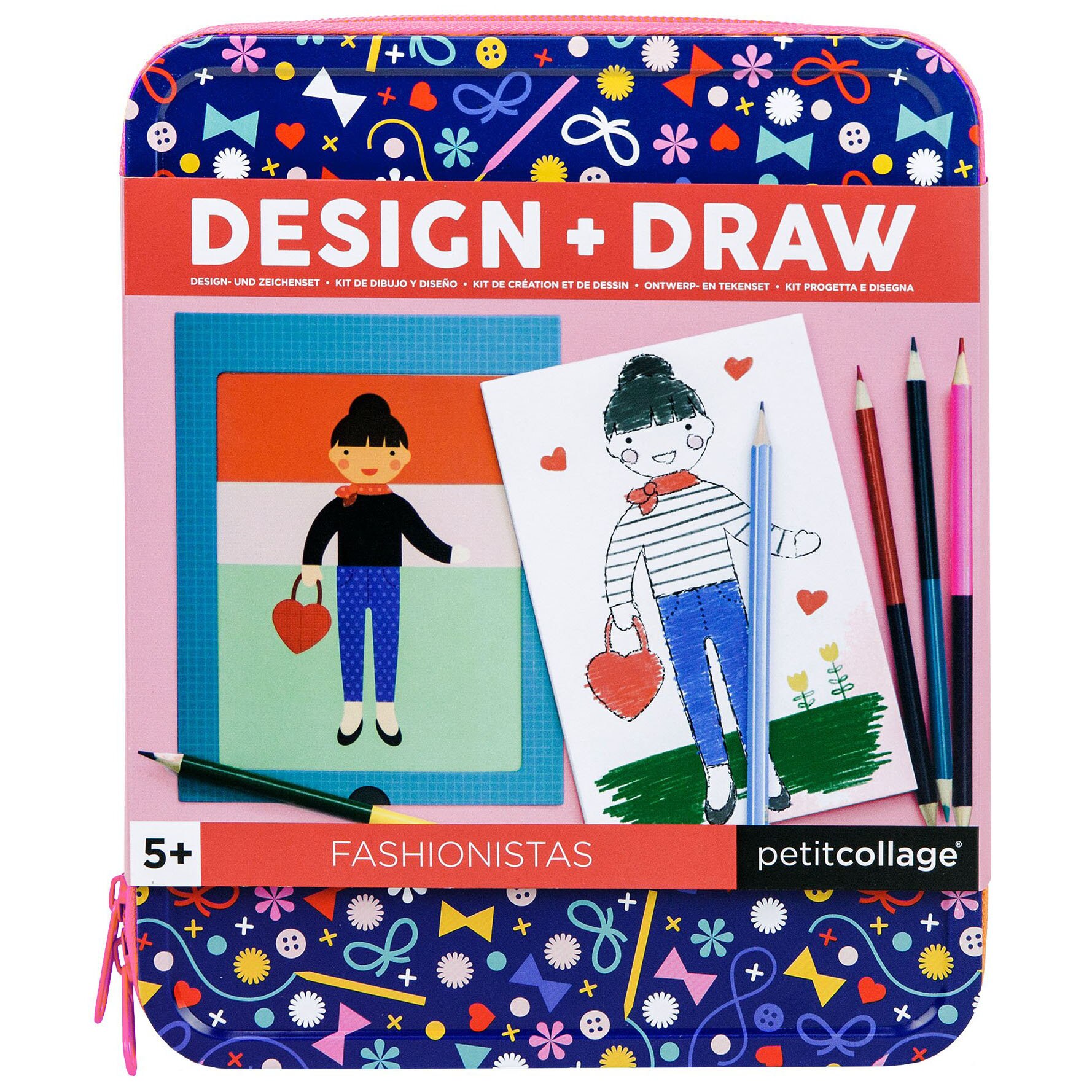 Set pentru desen Petit Collage - Fashionistas