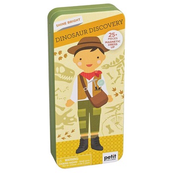 Joc magnetic Petit Collage - Micutul explorator, 25 piese Joc magnetic Petit Collage - Micutul explorator, 25 piese