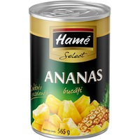 Compot ananas bucati Hame Select, 580ml, 565g