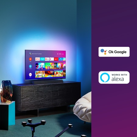 Televizor Philips 65PUS9435/12, 164 cm, Smart Android, 4K Ultra HD, LED, Clasa G