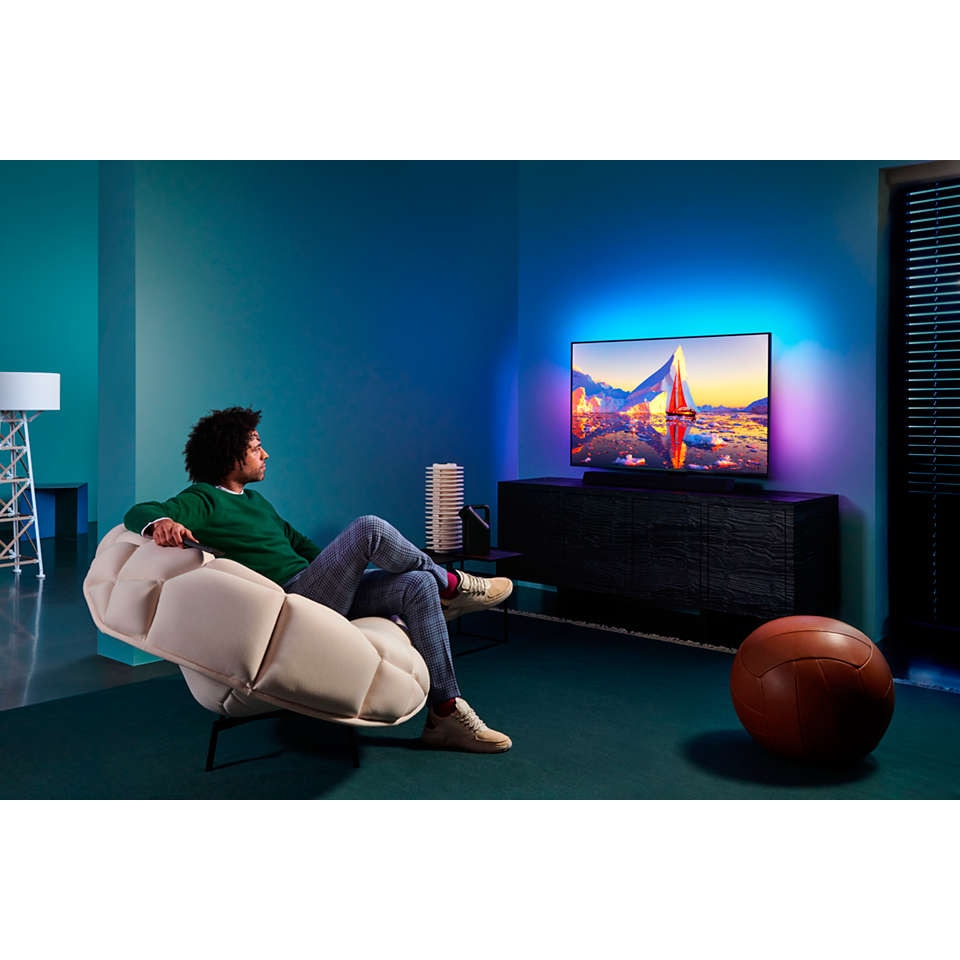 Televizor Philips Ambilight LED 65PUS9435, 164 cm, Smart Android, 4K Ultra HD, Clasa G